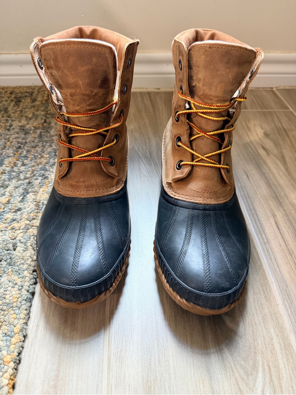 Sorel Brown and Black Waterproof Boots